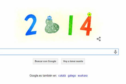GOOGLE  Doodle de Google, en el que recuerda las tendencias del 2014.