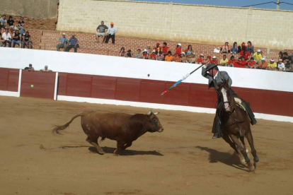 Espectáculo taurino celebrado en Valderas en 2009.