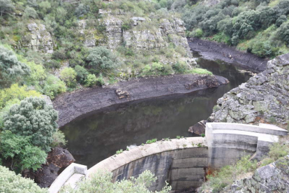 Estado actual de la presa del Real o de San Facundo, donde capta agua Bembibre.