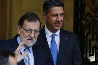 Mariano Rajoy y Xabier García Albiol, durante un reciente encuentro en Madrid.