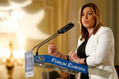 Susana Diaz, este miércoles en Madrid.