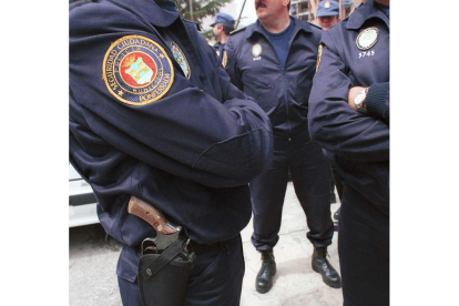 Agentes de la Unidad de Seguridad Ciudadana.