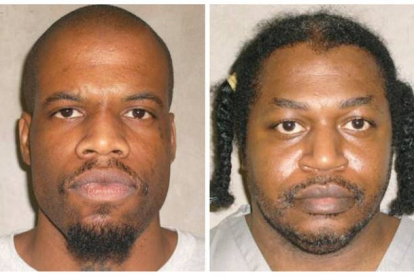 A la izquierda, Clayton Lockett, que sufrió una muerte agónica, y a la derecha, Charles Warner, cuya ejecución ha sido aplazada.