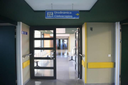 Zona de urología del hospital de León
