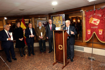 El tradicional Cocido Maragato de la Casa de León en Madrid, con el que se rindió homenaje a los más veteranos de la institución. BENITO ORDÓÑEZ