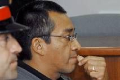Gilberto Antonio Chamba Jaramillo, durante una de las sesiones celebradas en la Audiencia de Lérida