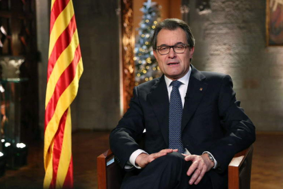 Mas durante su discurso de fin de año.