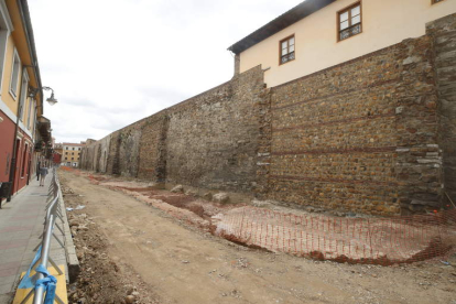 Imagen del pasado 31 de mayo del estado de las obras de reurbanización. RAMIRO