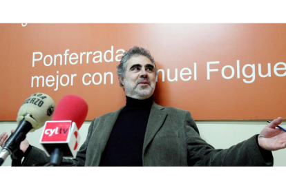 El concejal de USE-Bierzo Fernando Álvarez, ayer.