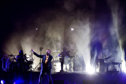 La banda británica de rock alternativo Gorillaz durante el concierto del festival BBK Live. MIGUEL TOÑA