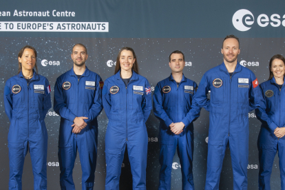 Los candidatos a astronautas de la clase de 2022 de la ESA en el Centro Europeo de Astronautas en Colonia, Alemania. ESA