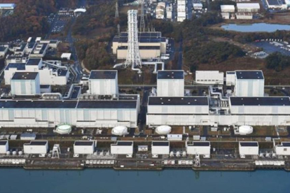 Zona cero. Imagen aérea de la central de Fukushima.