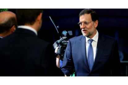 Mariano Rajoy, durante la entrevista en RTVE.