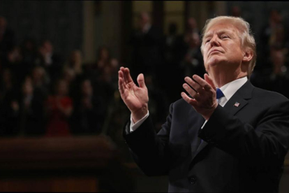 El presidente americano saca pecho de su reforma fiscal durante el discurso de la Unión.