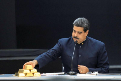 Nicolas Maduro tiene que recurrir a las reservas de oro para tener ingresos tras las sanciones de EEUU.
