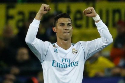 Cristiano Ronaldo celebra uno de sus goles al Dortmund en la Champions.