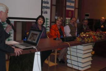 Georgina Bortolotto, en un momento de la entrega de su distinción.