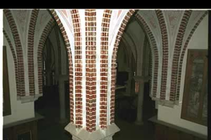 El interior del palacio episcopal guarda en su interior espectaculares tesoros, somo sus columnas.