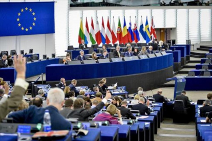 Sesión plenaria en el Parlamento Europeo.