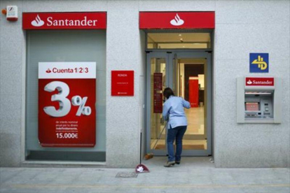 Oficina del Banco Santander en una localidad andaluza.