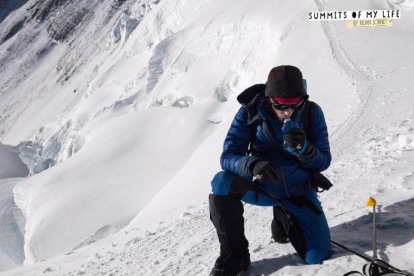 Kilian Jornet, en su ascenso al Everest.