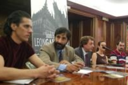 Alfonso Ordóñez, Antonio Maya, Javier García Prieto, Victoría Herráez y Roberto Castrillo, ayer.