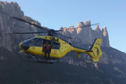 Un helicóptero de Bombers en una imagen de archivo.