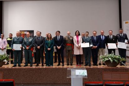El acto de entrega de las Medallas al Mérito de la Protección Civil ha sido este martes en Valladolid. DELEGACIÓN CyL