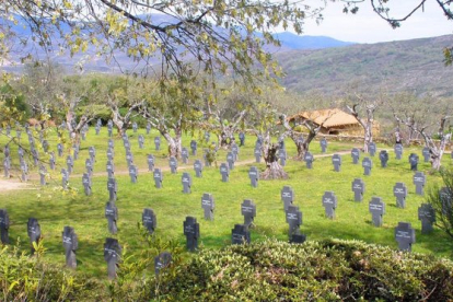 El cementerio militar alemán de Caucos de Yuste.