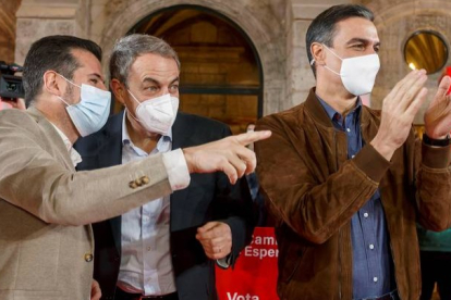 Tudanca, Zapatero y Sánchez. SANTI OTERO
