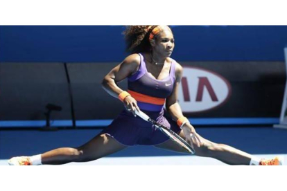 Serena Williams, en el partido ante Stephens.