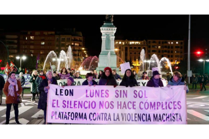 Imagen de una de las manifestaciones feministas de León. RAMIRO