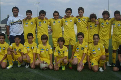 Formación del Juventud de Villaquilambre que milita en la 2.ª División Provincial Infantil.