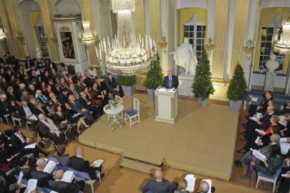 Lectura del Nobel de Literatura en la Academia Sueca.