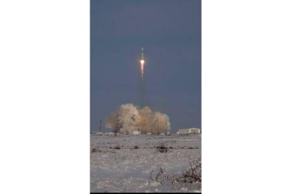 El cohete ruso con el Giove-A a bordo despega de Baikonur