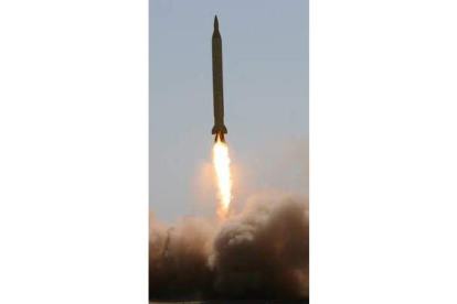Lanzamiento del misil de gran alcance «Shahab 3».