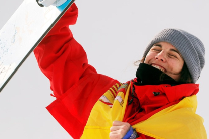 La española sube al segundo peldaño del podio en snowboard
