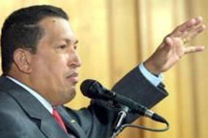 Hugo Chávez durante un discurso esta semana en el Palacio Presidencial de Caracas