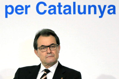 El presidente de la Generalitat, Artur Mas, en un acto celebrado ayer