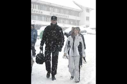 Letizia continúa con sus clases de esquí. En esta ocasión, la pareja acudió a la estación oscense de Candanchú.