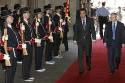 Zapatero permaneció cinco horas y estuvo acompañado por Montilla