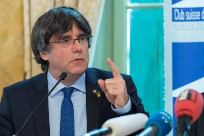 El expresidente del gobierno catalán, Carles Puigdemont. MARTIAL TREZZINI
