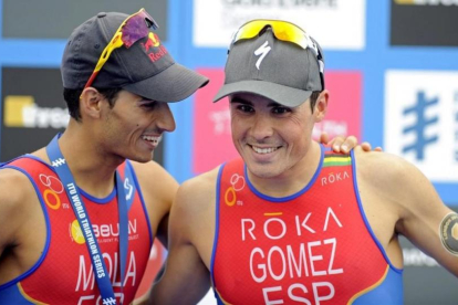 Mario Mola y Javier Gómez Noya, dos de los favoritos en triatlón.