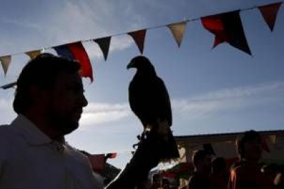 Los halcones no pueden faltar en citas festivas de estas características