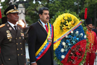 Nicolás Maduro preside un desfile militar en Carabobo (Venezuela). EFE