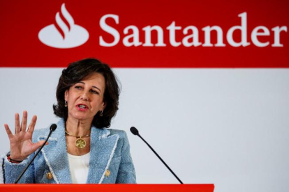 La presidenta de Banco Santander, Ana Botín, en una imagen de archivo.