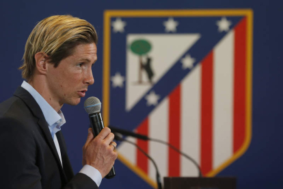 Fernado Torres renovó con el Atlético de Madrid. JAVIER LIZÓN