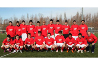 Formación de la selección de León sub 12.