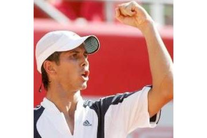 Fernando Verdasco celebró así su pase a semifinales en Austria