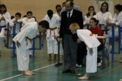 Los karatecas más pequeños demostraron con su actuación que este deporte tiene mucho futuro en León